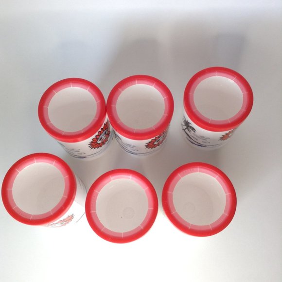 Lot of 6 Vintage Styrofoam Beer Pop Can Cooler Koozie Nautical Sailing Beach Sun - Picture 8 of 14